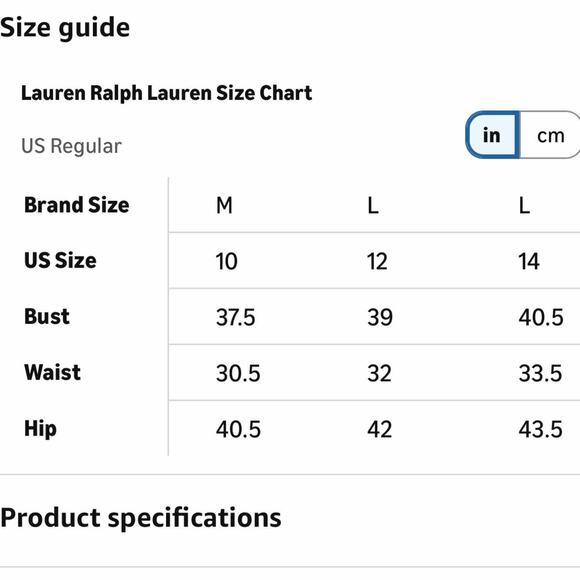 Lauren Ralph Lauren Stretch-Cotton Blend Wrap
Shirtdress Size 10 - Picture 12 of 12